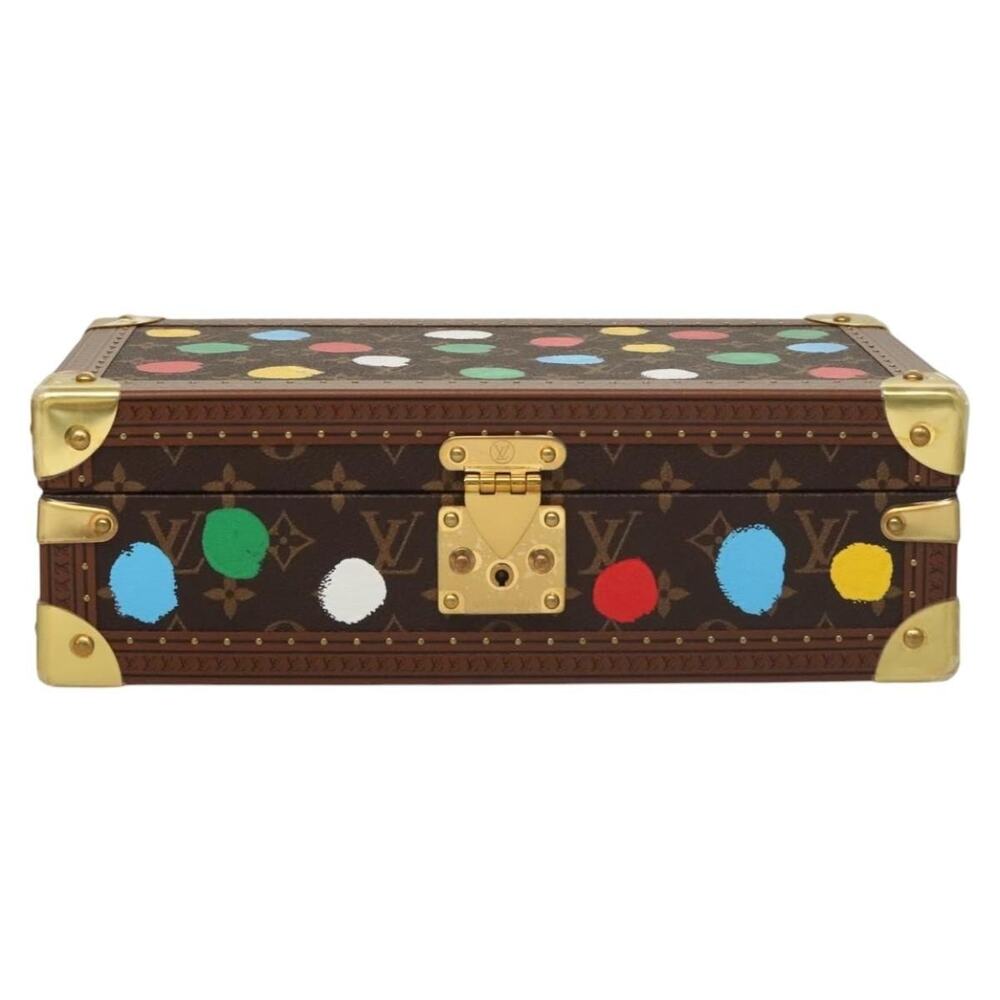 Louis Vuitton x Yayoi Kusama Painted Dots Coffret 8 Montres Trunk Brown